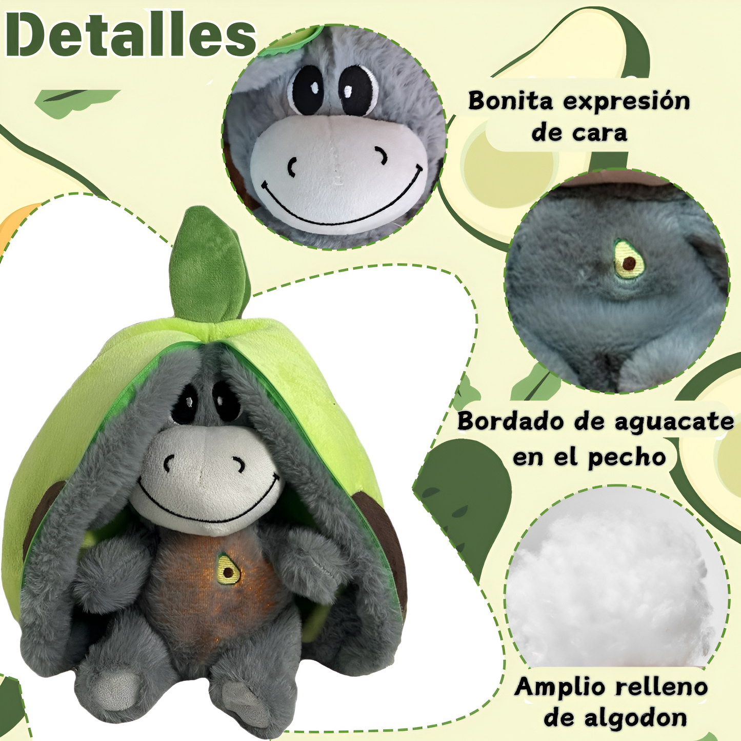 Peluche de burro antiestrés