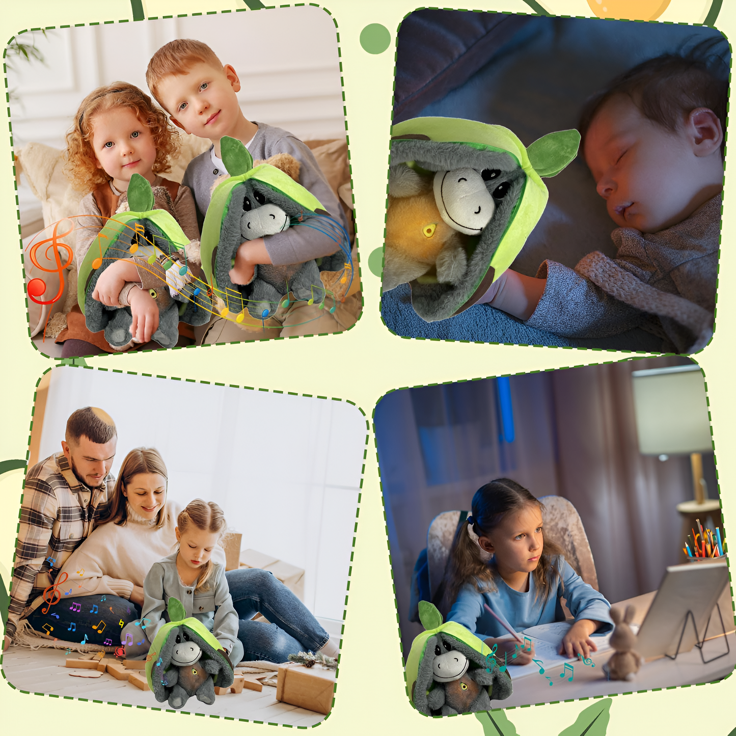 Peluche de burro antiestrés